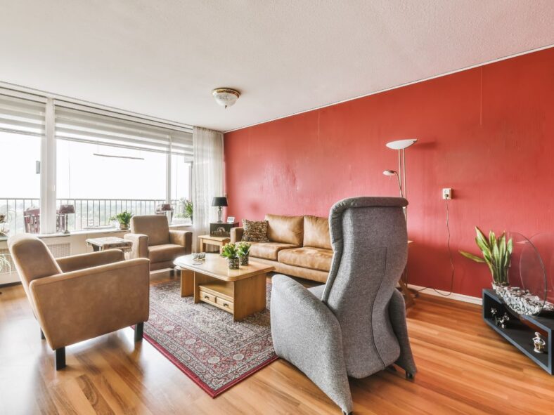 accent wall living room